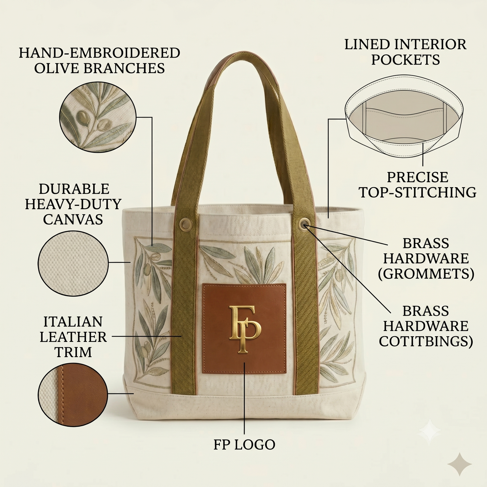 leafy classic tote leafy classic tote