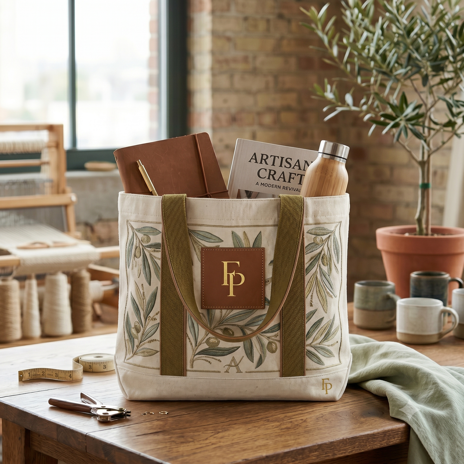 leafy classic tote leafy classic tote