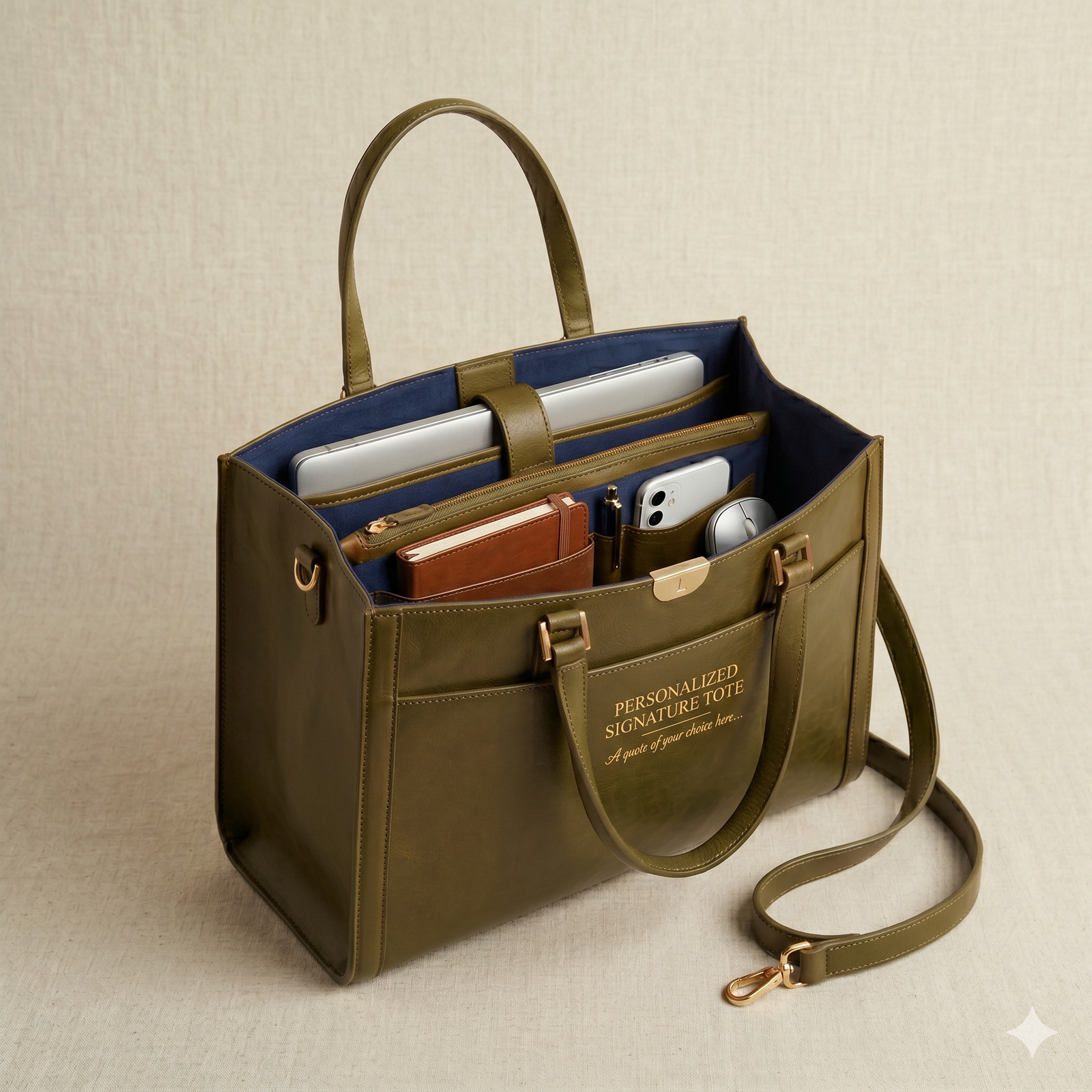 Premium Vegan Leather Tote 3 Premium Vegan Leather Tote 3
